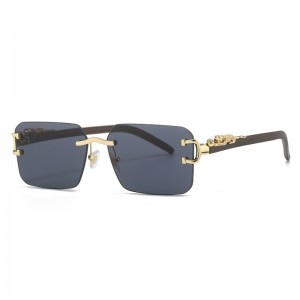 RUISEN'S Cubic Cheetah Randlose Modesonnenbrille 3003