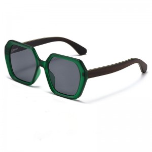 RUISE'S nouvelle mode et classique lunettes de soleil à monture carrée en bois RS-63789