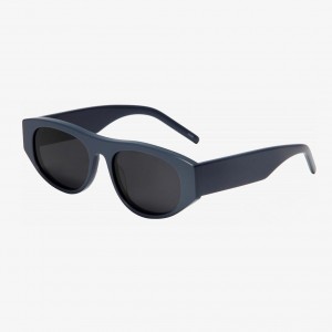 RUISEN'S Lunettes de soleil personnalisées en acétate à monture ovale à jambes larges 22SA034