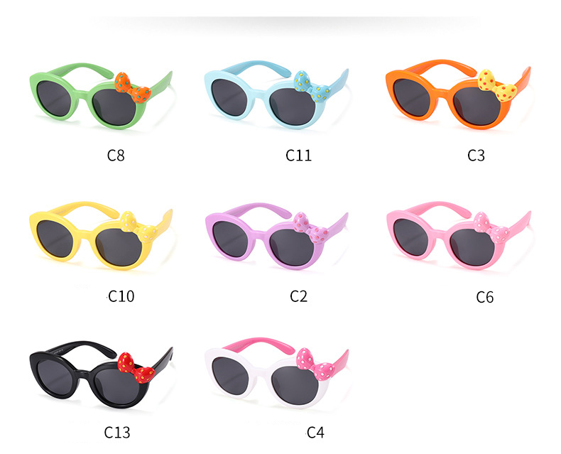 RUISEN'S Gafas de sol polarizadas para niños Cute Bow 22104