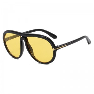 RUISEN'S T Toad Fashion Gafas de sol con montura grande y luz azul 036