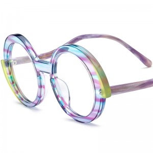 RUISEN’S Custom Vintage Multicolor Round Eyeglass Frames 19354