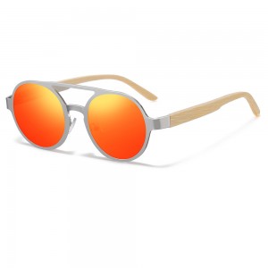 Nuevas gafas de sol de madera con montura cuadrada de moda de RUISEN RS-2801