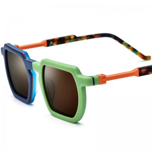 Gafas de sol cuadradas con placa de color personalizadas de RUISEN 19373T