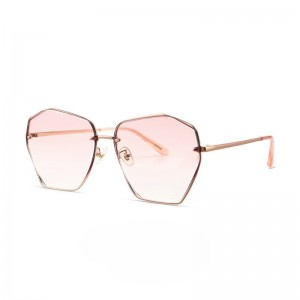 RUSEN'S Lunettes de soleil dégradées sans monture pour femmes 7250