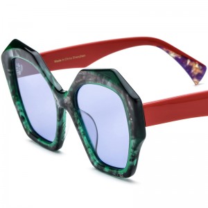 RUISEN'S Custom Plate Cat-Eye-Sonnenbrille 19359T