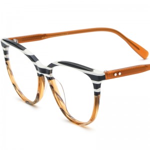 Montature per occhiali con piastra Cat's Eye patchwork personalizzata RUISEN'S 19294