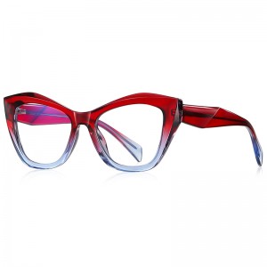 RUISEN'S TR90 Occhiali anti luce blu Montatura spessa Texture Montatura ottica Lente piatta 2197