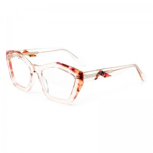 RUISEN’S 2024 New Women’s Fashion Cat Eye High end Plate Eyeframe Can be Paired with Myopia UN3241