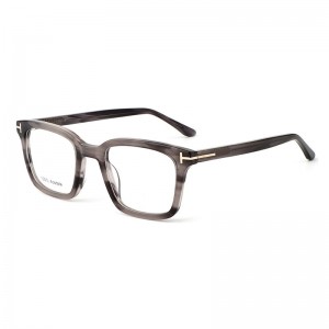 RUISEN’S Square Tortoiseshell Colored Board Myopia Lens Can Be Matched with Prescription Flat Lens 9949