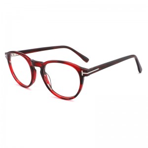 RUISEN’S Retro Round Panel Frame Myopia Glasses Frame Can Be Matched with High Prescription Frame 7603