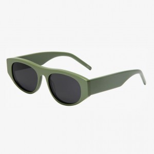 RUISEN'S Lunettes de soleil personnalisées en acétate à monture ovale à jambes larges 22SA034