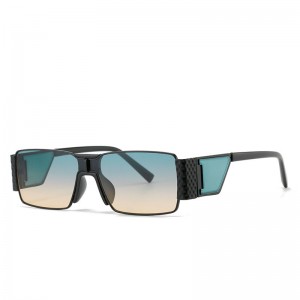 RUISEN'S Lunettes de soleil tendance rétro à monture carrée UV400 avec protection des yeux 2A378