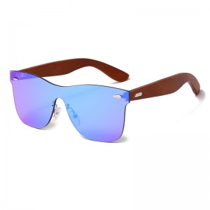 RUISEN’S New Fashion Frameless Wooden UV400 Sunglasses RS-1589