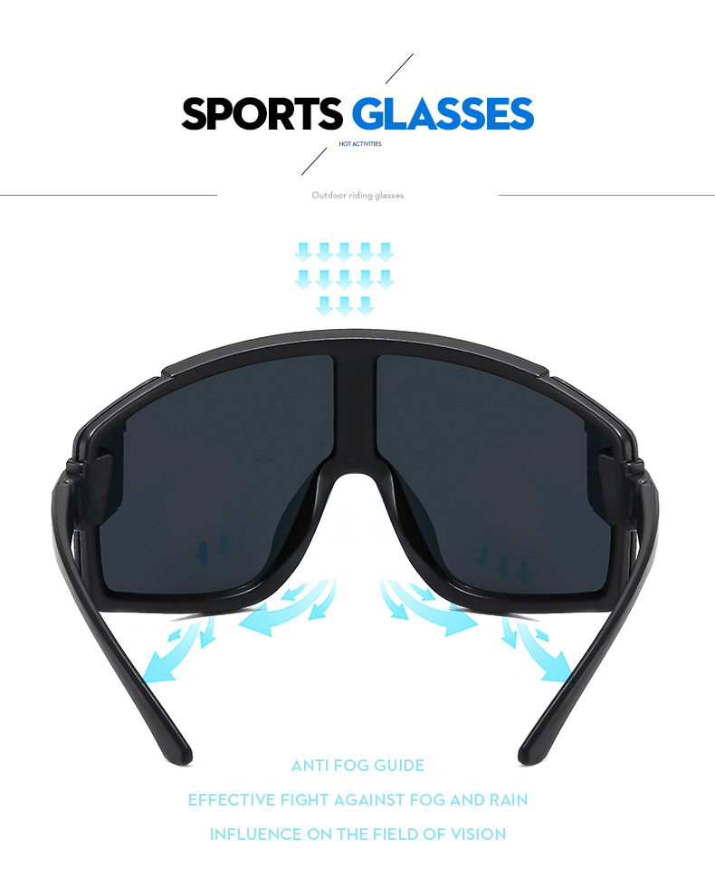 RUISEN'S Windproof Sports Glasses, Outdoor Cycling Sunglasses H3247