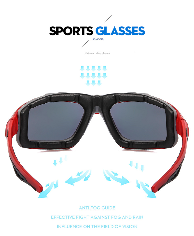 RUISEN'S Sports Gafas de sol para exteriores a prueba de viento para hombres y mujeres BL5810