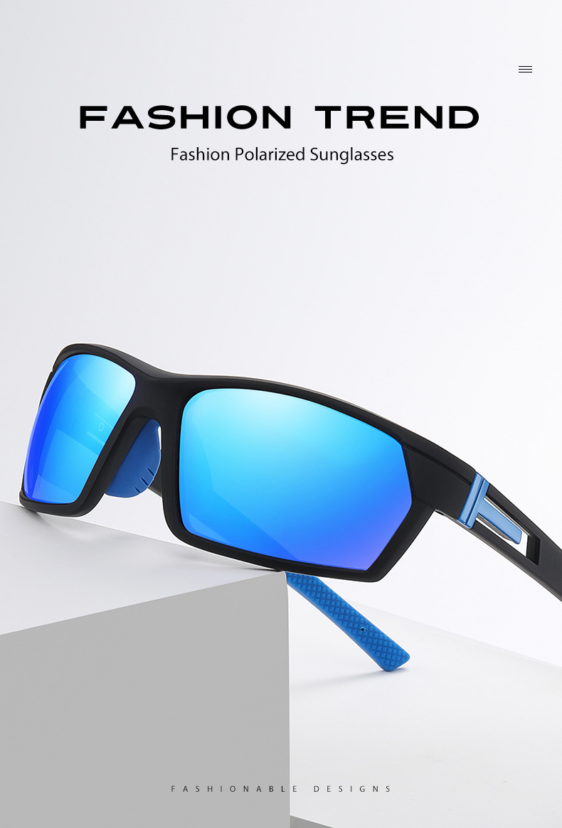 RUISEN'S Sports Polarisierte bunte Herren-Sonnenbrille für Outdoor-Radfahren 3061