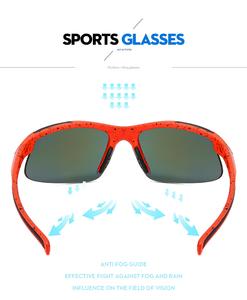 Sombrilla deportiva y gafas de sol para exteriores a prueba de viento BL5803 de RUISEN