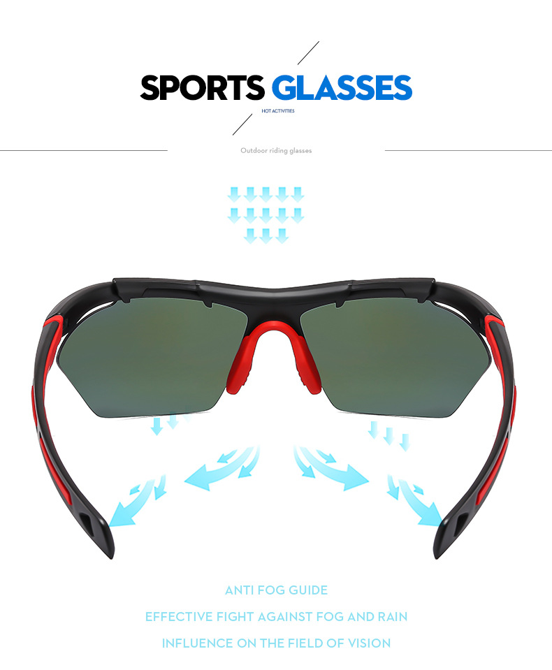 RUISEN'S Sports Outdoor Cycling With Windproof Coating And Shading Sunglasses BL5808