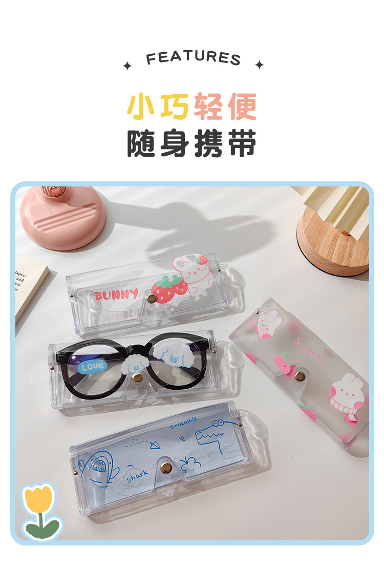 RUISEN'S Portable Creative Transparent Glasses Case  6626