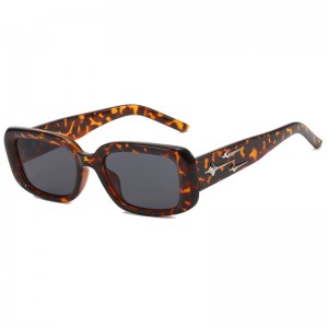 RUISEN'S Fashion Meteor Gafas de sol con montura cuadrada Peplum 20309