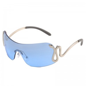 RUISEN’S Fashion Spirit Snake One-piece Sunglasses 3559