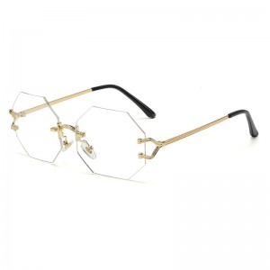 RUISEN'S achteckige Sonnenbrille mit Diamantkantenschliff S109