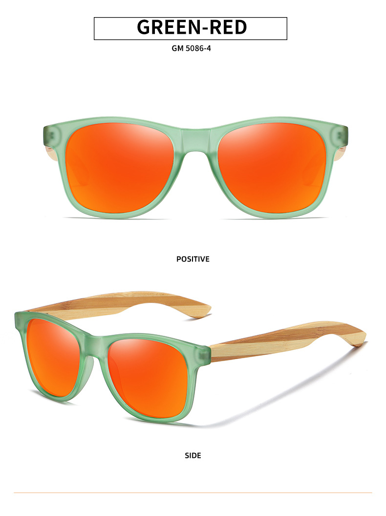 RUISEN'S Gafas de Sol de Madera para Hombre y Mujer 5086