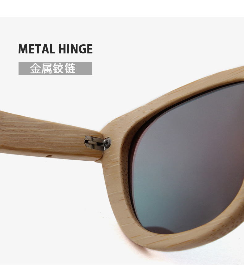 RUISEN'S Retro-Sonnenbrille aus Holz für Damen und Herren B2018