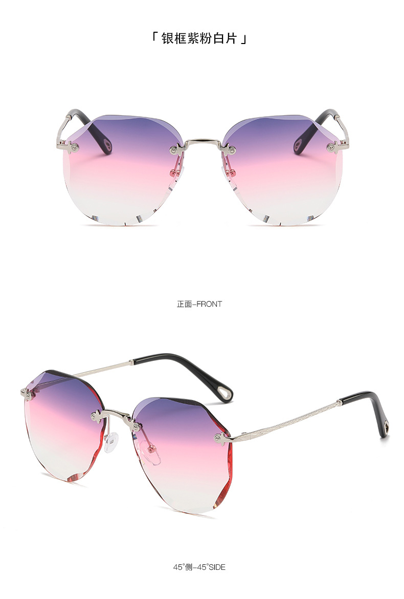 Ruisen Nuevas gafas de sol sin marco para mujer 5901