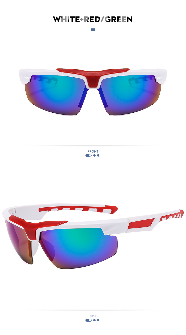 RUISEN'S Sports Gafas de sol personalizadas con revestimiento de medio marco BL5811