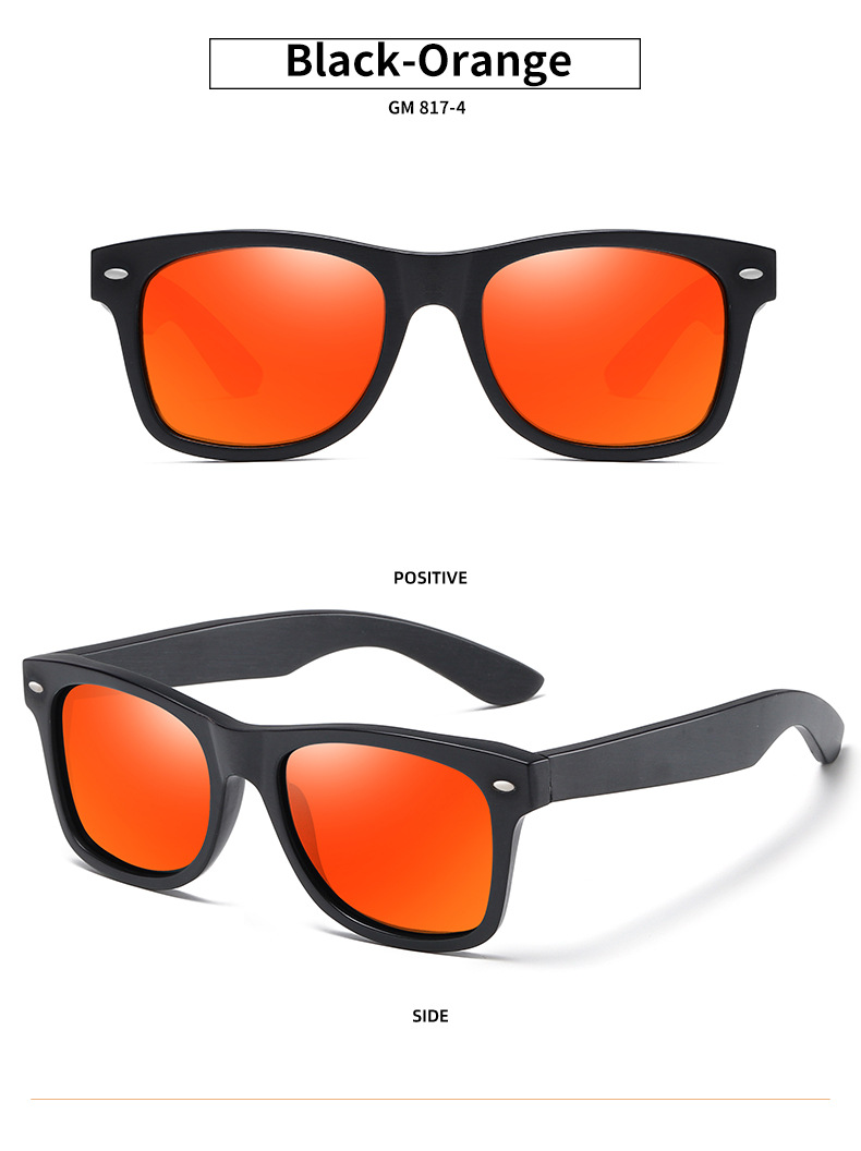 RUISEN'S Unisex Polarisierte helle Holzsonnenbrille 817