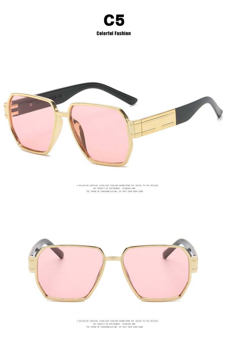 RUISEN'S Trendy Large Frame Polygonal Sunglasses 18130-13