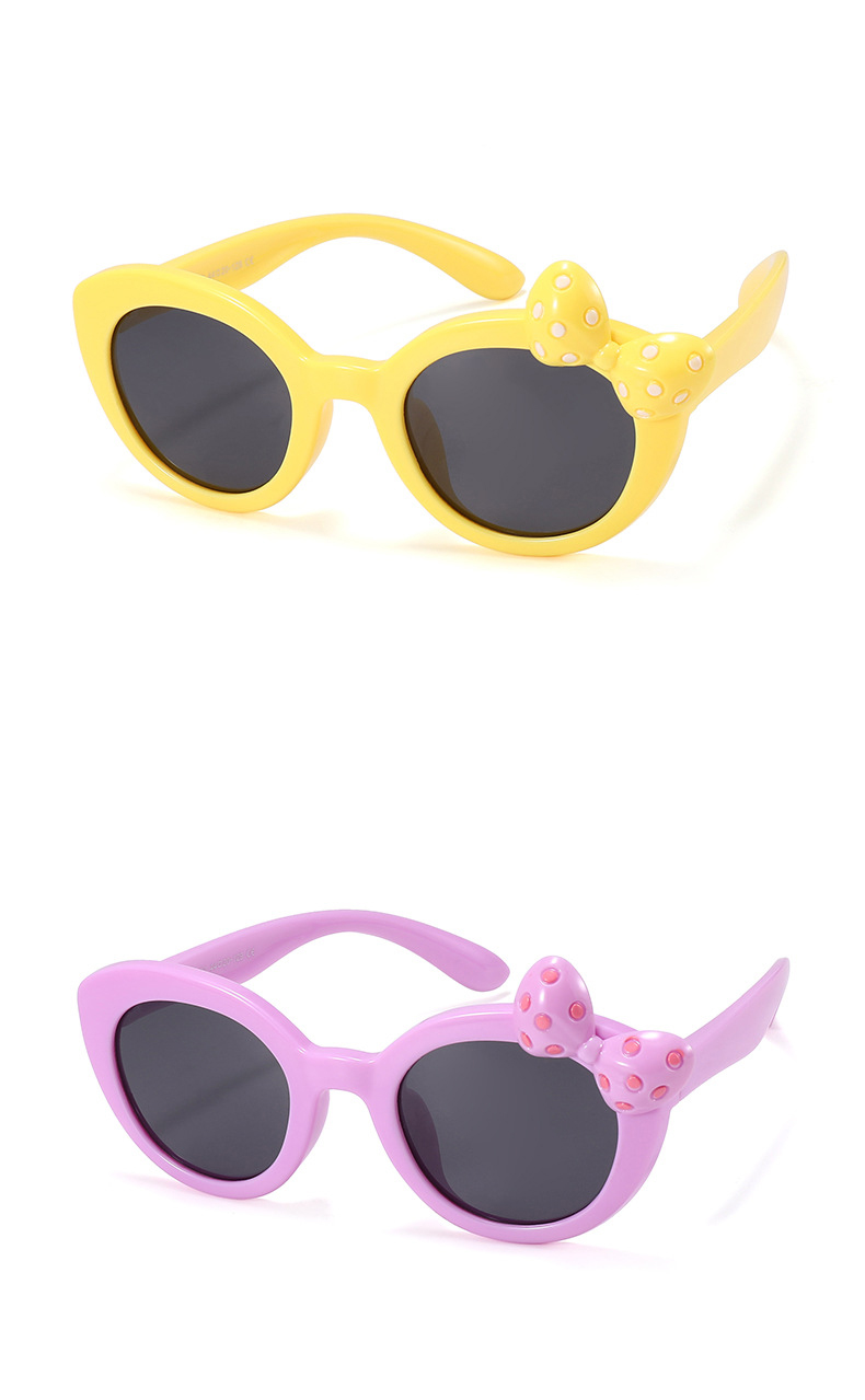 RUISEN'S Lunettes de soleil polarisées pour enfants avec nœud mignon 22104