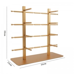 Espositore per occhiali da sole multipli in lega di alluminio e magnesio RUISEN'S RS-2025