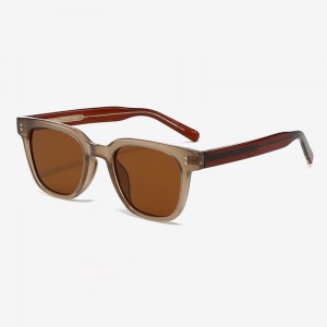 RUISEN'S Vintage Brown Square Polarized ocularia pro Women P8626