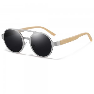 Nuevas gafas de sol de madera con montura cuadrada de moda de RUISEN RS-2801