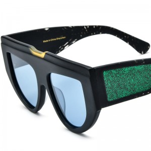 RUISEN'S Custom Plate Cat-Eye-Sonnenbrille 19367T