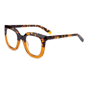 RUISEN'S 2024 New Large Frame Myopia Frame Splicing High Gloss Board Optical Speculum Frame QJ2029L