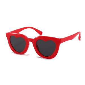 RUISEN'S Gafas de sol con lentes de PC UV400 y montura en forma de corazón para niños