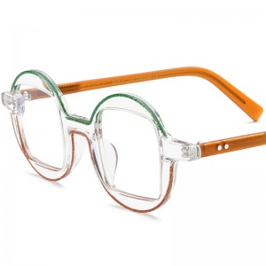 RUISEN’S Custom Plate Square Round Eyeglass Frames 19304