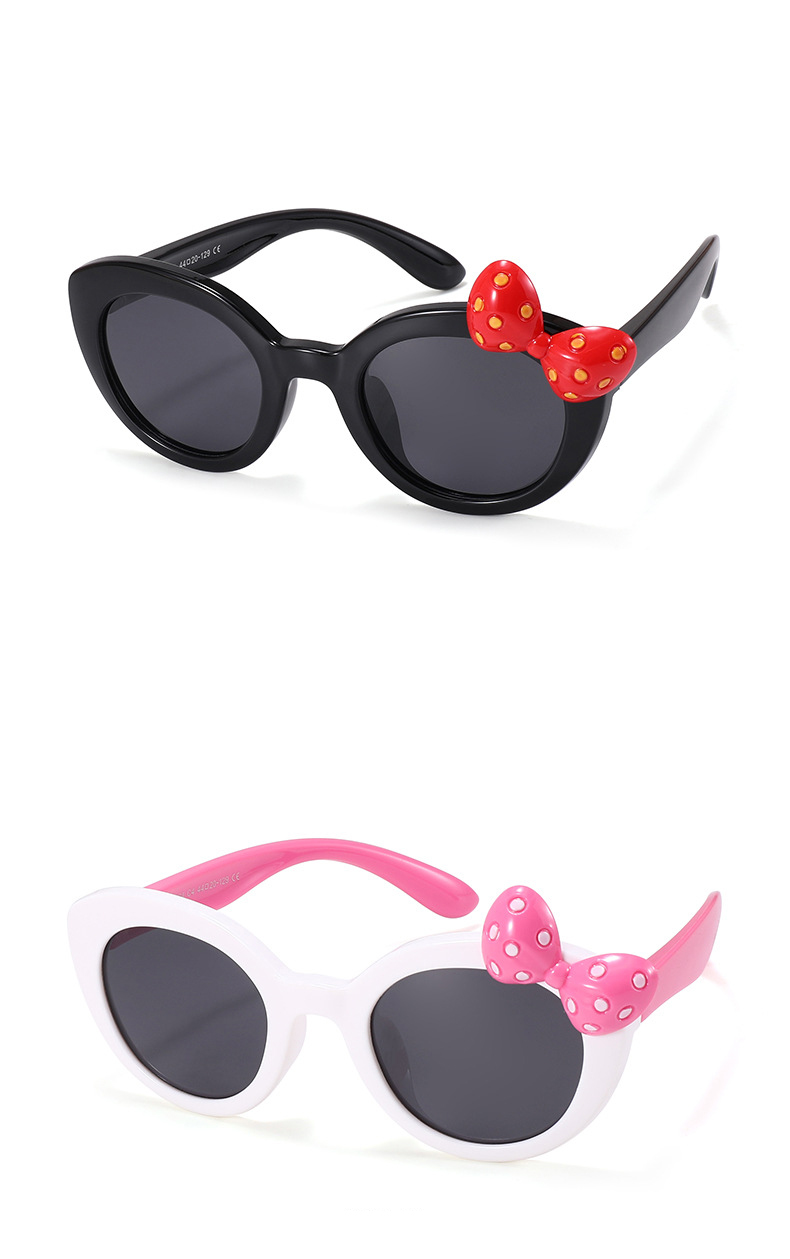 RUISEN'S Lunettes de soleil polarisées pour enfants avec nœud mignon 22104