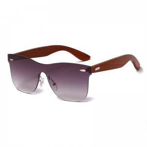 RUISEN’S New Fashion Frameless Wooden UV400 Sunglasses RS-1589