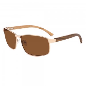 RUISEN'S New Fashion and Classic Square Frame Wooden Sunglasses RS-1815