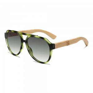 RUISEN'S New Fashion Square Frame Wooden Sunglasses RS-1071