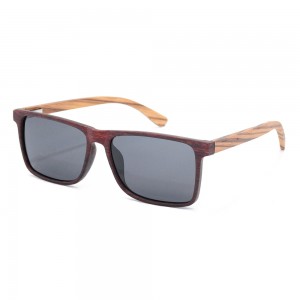 RUISEN’S New Fashion Square Frame Wooden Sunglasses RS-LS5022