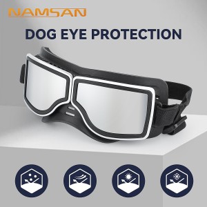 RUISEN'S lunettes de moto pour chien, lunettes de soleil pour chiens de taille moyenne et grande, protection solaire coupe-vent, accessoires pour animaux de compagnie RS-905