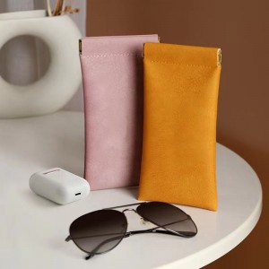 RUISEN'S Auto-Cloding Leather Glasses Bag RS-1415