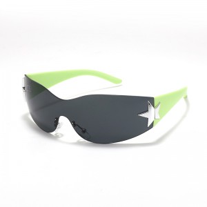 Lunettes de soleil tendance pentagramme pour enfants de RUISE'S, sans monture, pour l'extérieur, DJ503