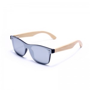 RUISEN'S Lunettes de soleil de sport design en bois de bambou